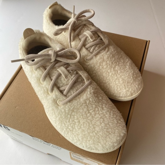 Allbirds Women's Cream Wool Runners Fluff - Natural White Size 8 with box - Picture 11 of 11